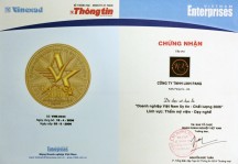 Certificate of Enterprises –  Pretige and Quality Brand 2006 in VietNam 