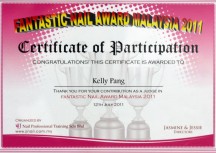 KellyPang is Judge in Nail Contest in Malaysia in 2011