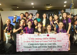 Cô Pang Mỹ Linh là giám khảo cuộc thi Cosmo Nail Châu Á 2016 tại Malaysia