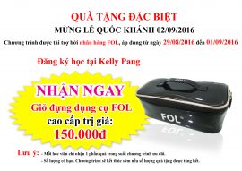 Tặng giỏ dụng cụ cao cấp trị giá 150.000vnđ khi đăng ký học tại KellyPang