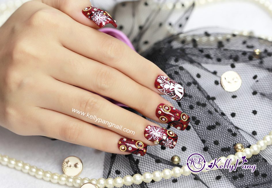 Cách Vẽ Mẫu Nail Nữ Hoàng Tuyết