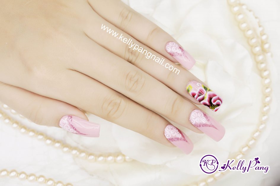 Cách Vẽ Mẫu Nail “Hoa Trong Gió”