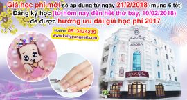 KellyPang Nail Áp Dụng Giá Học Phí Mới Từ 21/02/2018