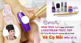 LIVESTREAM TRỰC TIẾP – cô Pang Mỹ Nguyên hướng dẫn kỹ thuật Vẽ Cọ Nổi
