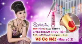 LIVESTREAM TRỰC TIẾP – cô Pang Mỹ Nguyên hướng dẫn kỹ thuật Vẽ Cọ Nét