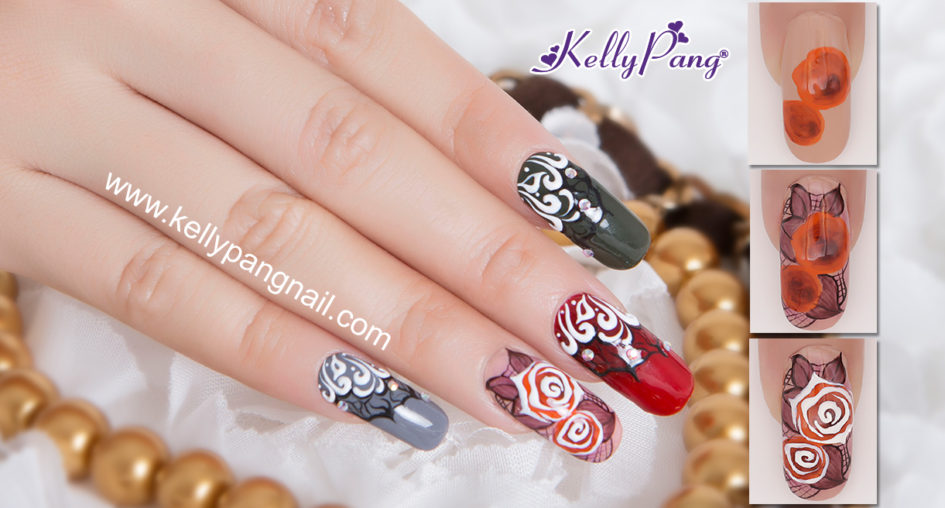 Cách vẽ mẫu nail Hương Hoa Chiều Hè