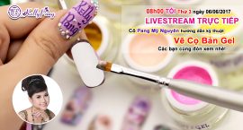 LIVESTREAM TRỰC TIẾP – cô Pang Mỹ Nguyên hướng dẫn kỹ thuật Vẽ Cọ Nổi Gel