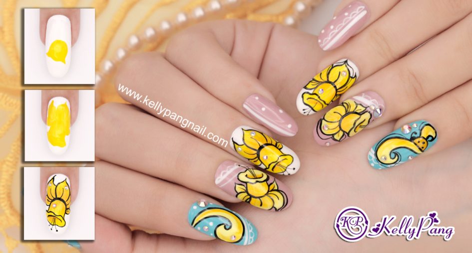 Các bước vẽ mẫu nail Hoa Lan Chuông