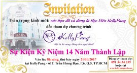 Mừng Sự Kiện “Kỷ Niệm 14 Năm Thành Lập KellyPang Nail” Ngày 21/10/2017