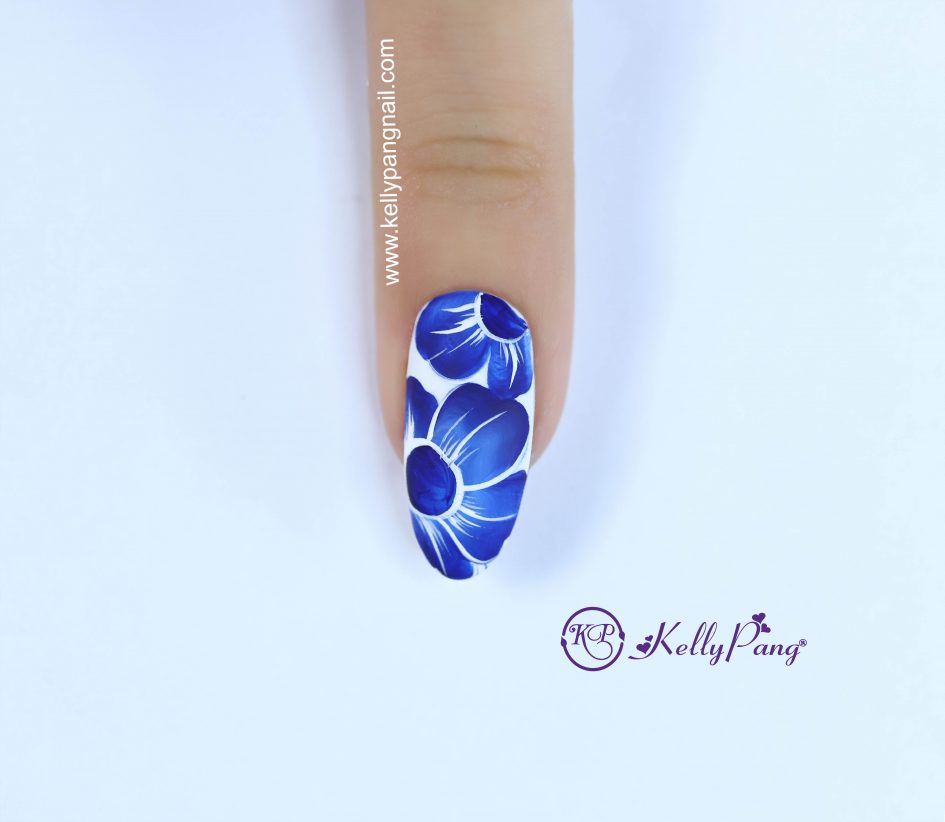 Hướng dẫn vẽ móng Click xem cách vẽ mẫu nail Hoa Biển Bước 4