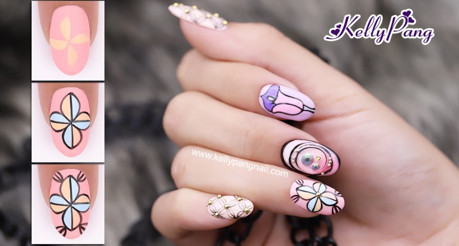 Click xem cách vẽ nail Hoa cách điệu phong cách hiện đại