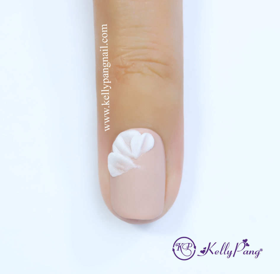Hướng dẫn vẽ móng Click xem cách vẽ mẫu nail hoa nổi 3D siêu đẹp Bước 3