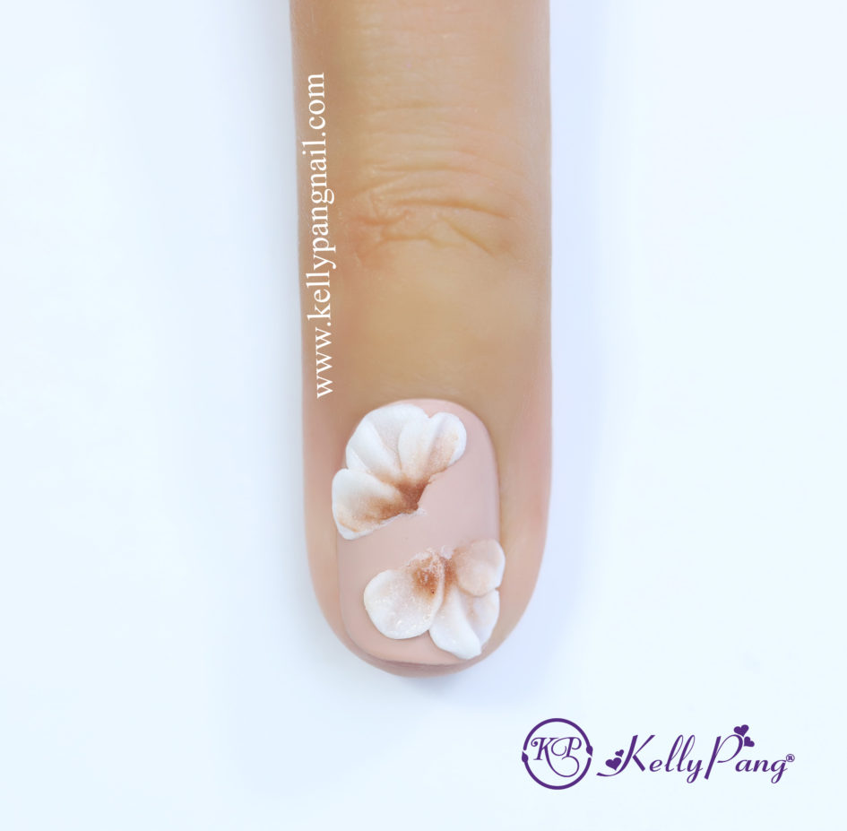Hướng dẫn vẽ móng Click xem cách vẽ mẫu nail hoa nổi 3D siêu đẹp Bước 5