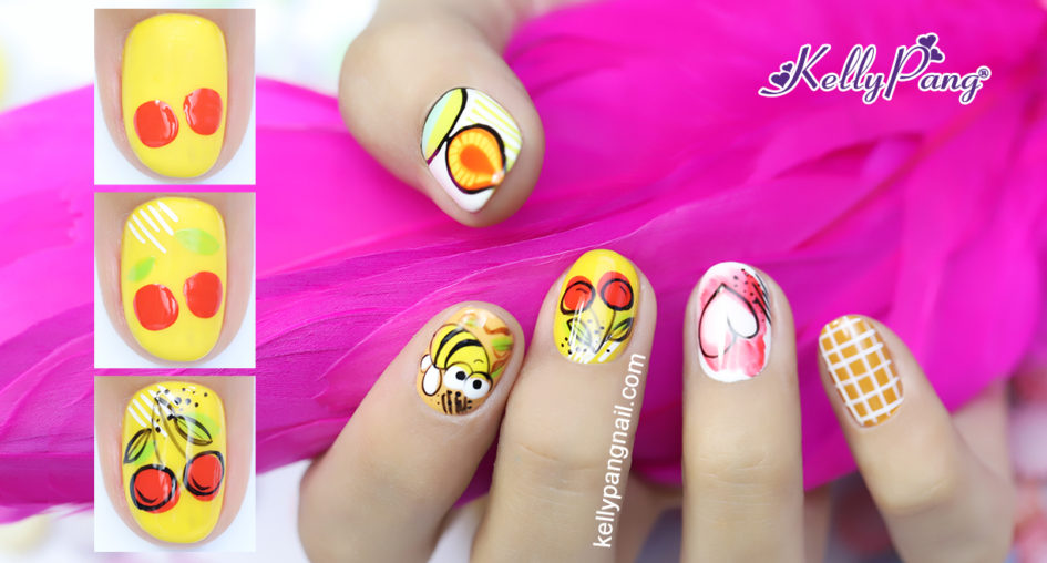 Click xem cách vẽ mẫu nail Cherry Siêu Cute