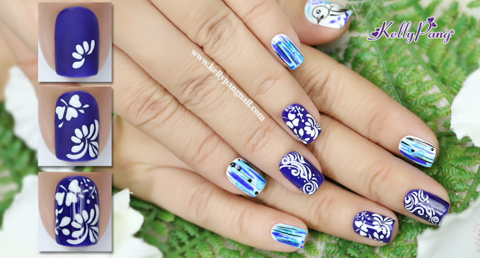 Click xem cách vẽ mẫu nail style hoa lá siêu nhanh