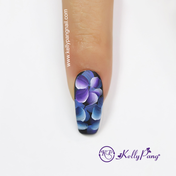Hướng dẫn vẽ móng Click xem cách vẽ mẫu nail hoa bản 3D siêu đẹp Bước 4