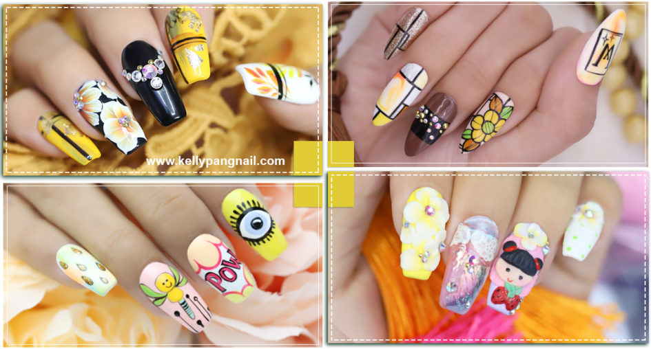 Click xem BST mẫu nail style vàng rực rỡ