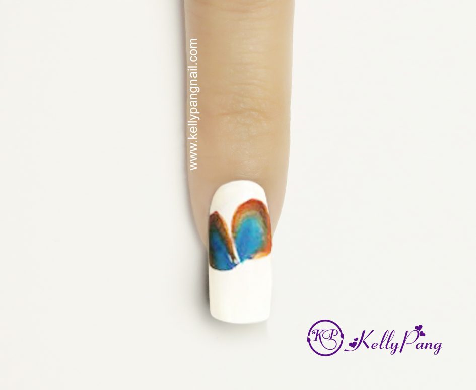 Click xem cách vẽ mẫu nail bướm xinh – KellyPang Nail