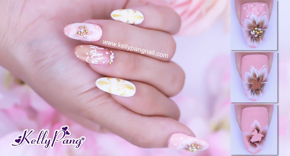A SUPER EASY WAY TO DRAW STUNNING CHRYSANTHEMUM NAIL - YouTube