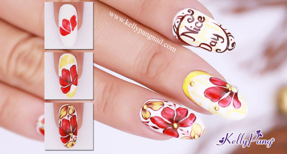 Click xem cách vẽ mẫu nails Nice Day