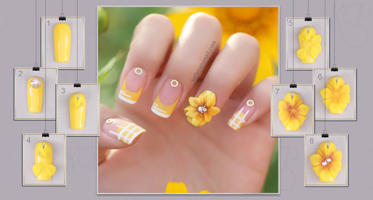 Nail hoa dã quỳ 1