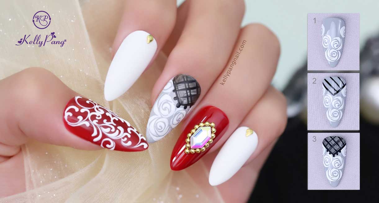 nail-hoa-hồng