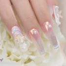 Cách Vẽ Nail Phối Cánh Bướm Ngọc Trai