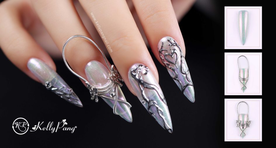 Cách Vẽ Nail Ánh Ngọc Trai Chuyển Sắc Kết Hợp Đính Kết Mới Lạ Cách Vẽ Nail Ánh Ngọc Trai Chuyển Sắc Kết Hợp Đính Kết Mới Lạ