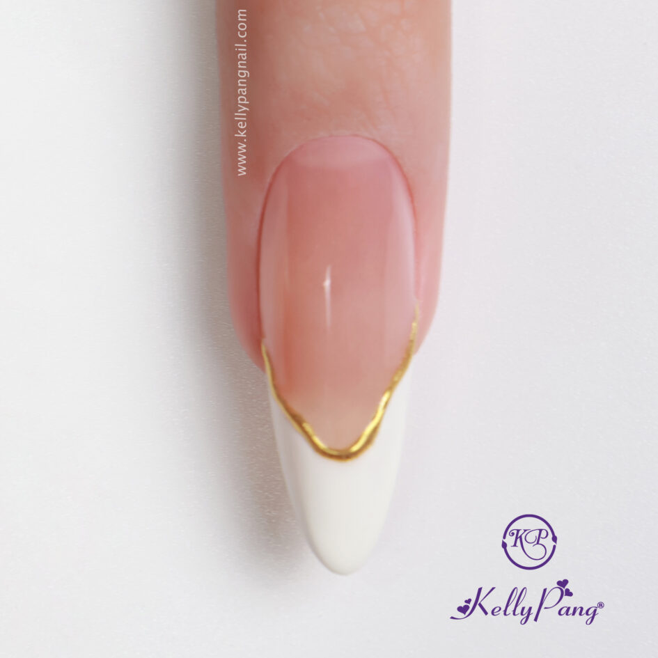 Hướng dẫn vẽ móng Cách vẽ nail gel sợi kết hợp french đầu móng Bước 3 Hướng dẫn vẽ móng Cách vẽ nail gel sợi kết hợp french đầu móng Bước 3