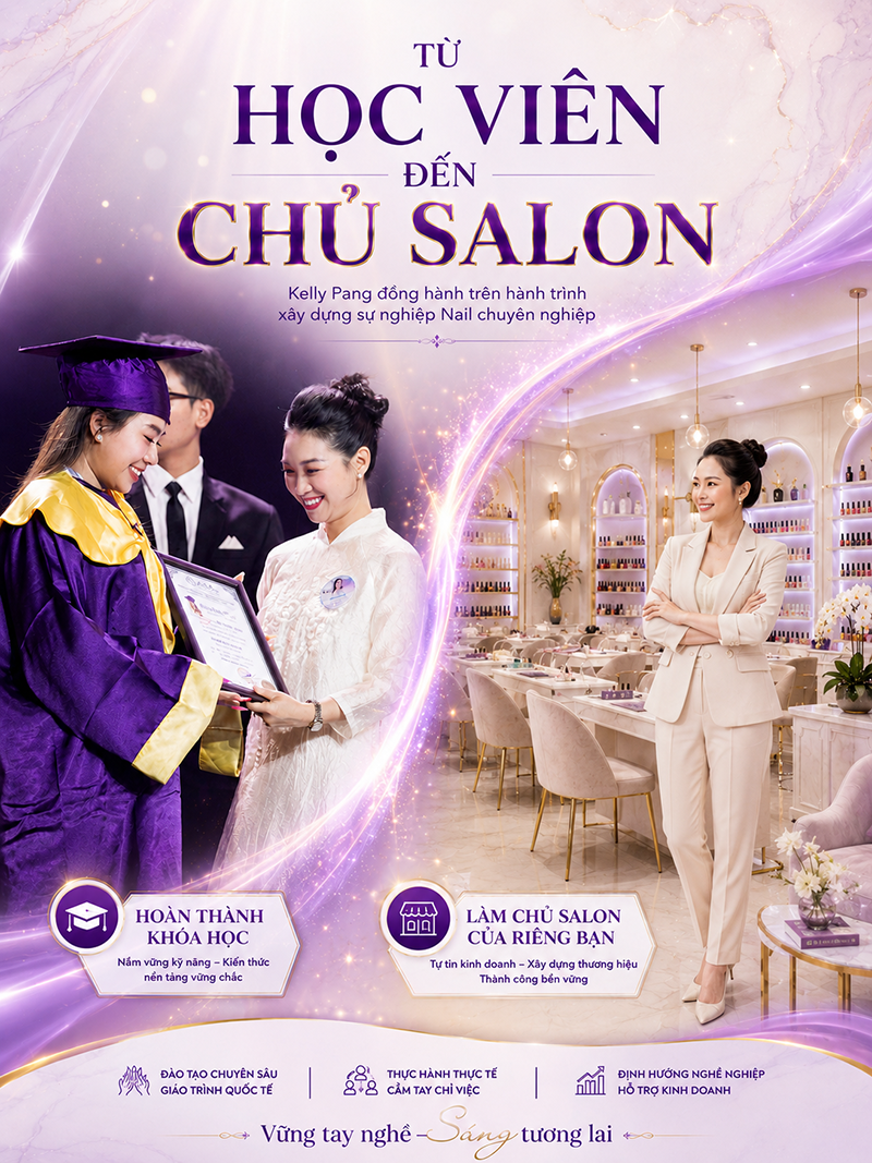 từ học viên đến chủ salon nail