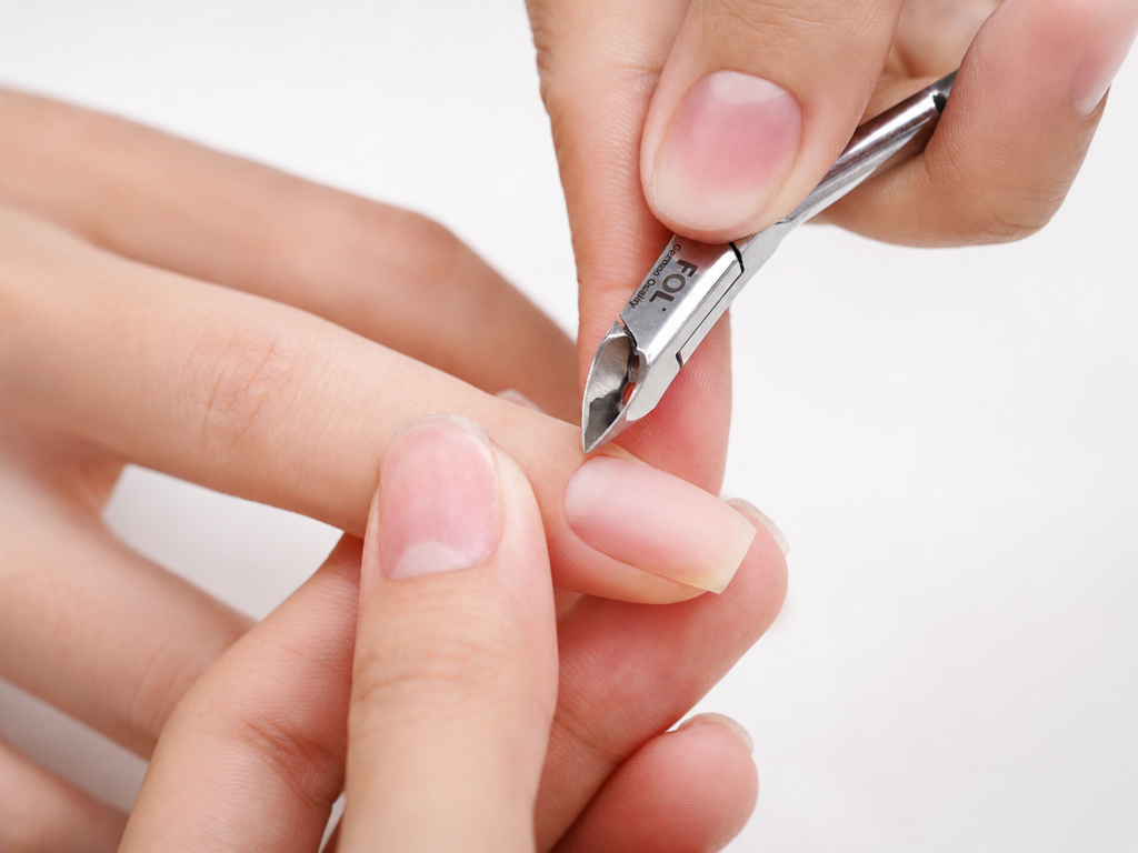 Thực hành cắt da ẩn và da trong trong khóa nail nền tảng