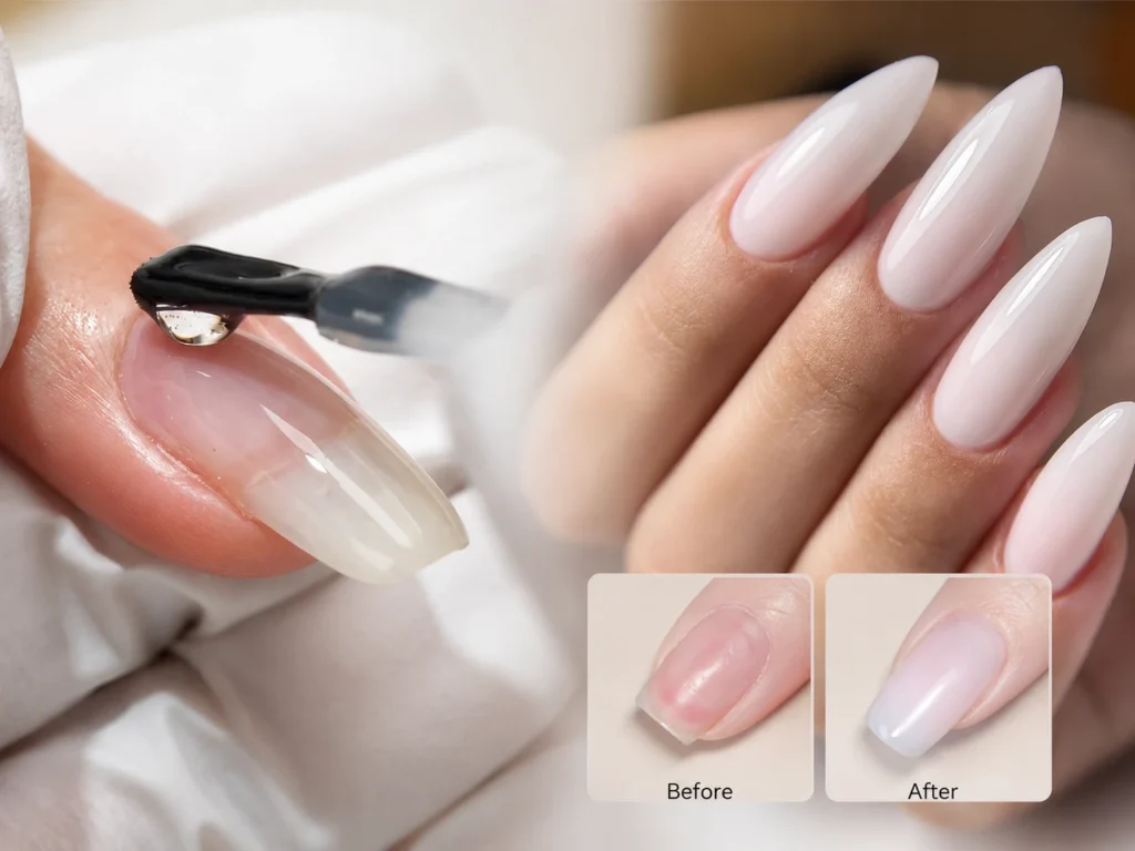 01Đắp Gel Nối Móng