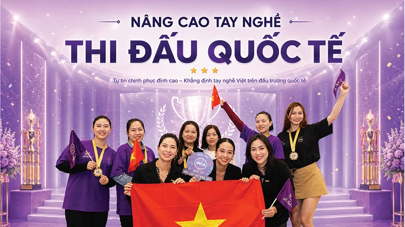 Khoá học Nâng cao tay nghề chuyên sâu thi đấu Quốc tế tại Kelly Pang
