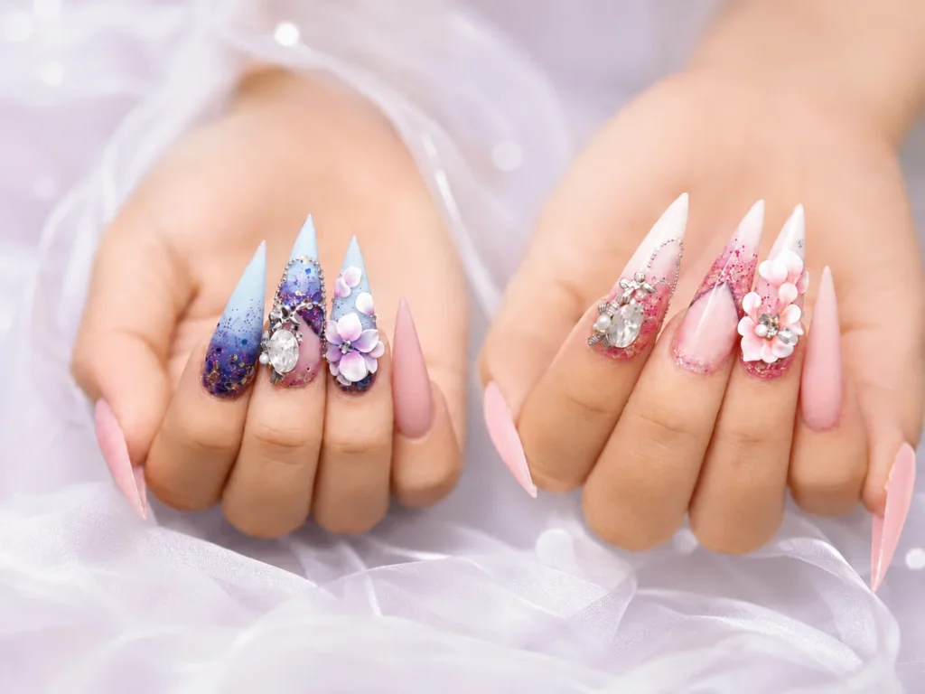 02Hoa Nổi Gel · Hoa Ôm Đá · Đính Đá Pha Lê