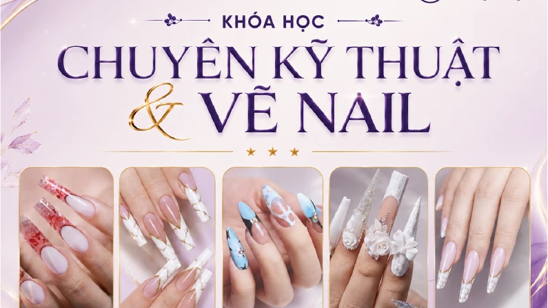 Khoá học Chuyên kỹ thuật và vẽ nail tại Kelly Pang