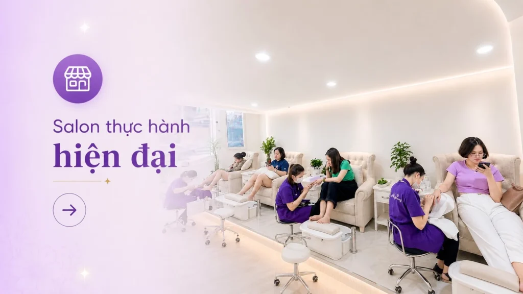 Salon thực hành hiện đại dành cho học viên Kelly Pang
